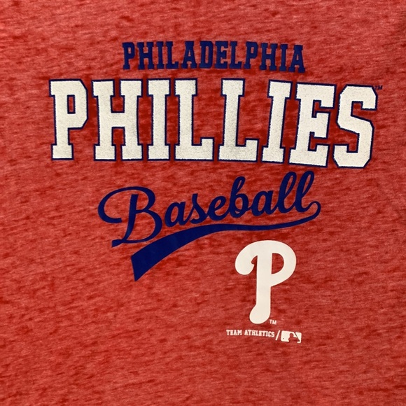 NWT Girls Philadelphia Phillies Baseball baby tee size large - Picture 4 of 6